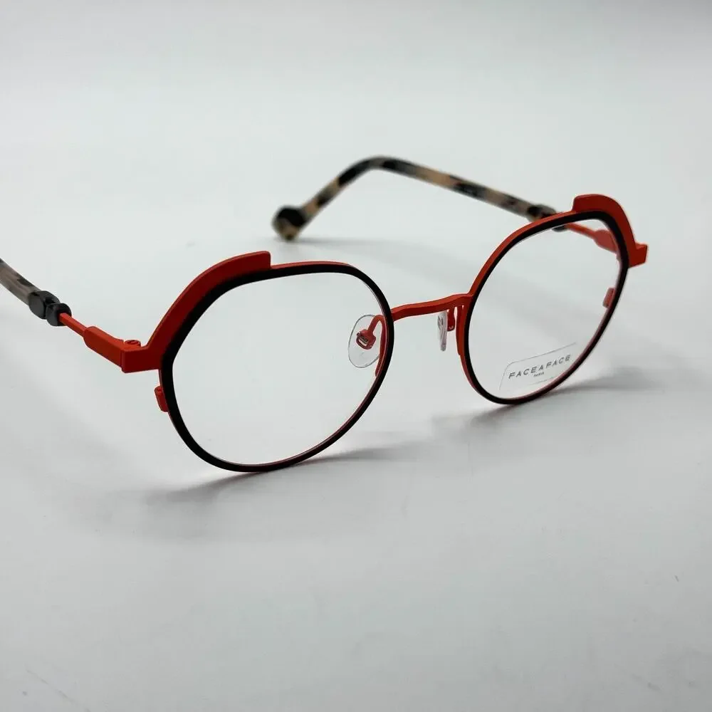 Face a Face Eyeglasses Frame Cialos 1 Col 9130 Dark Violet Geometric 47-20-144